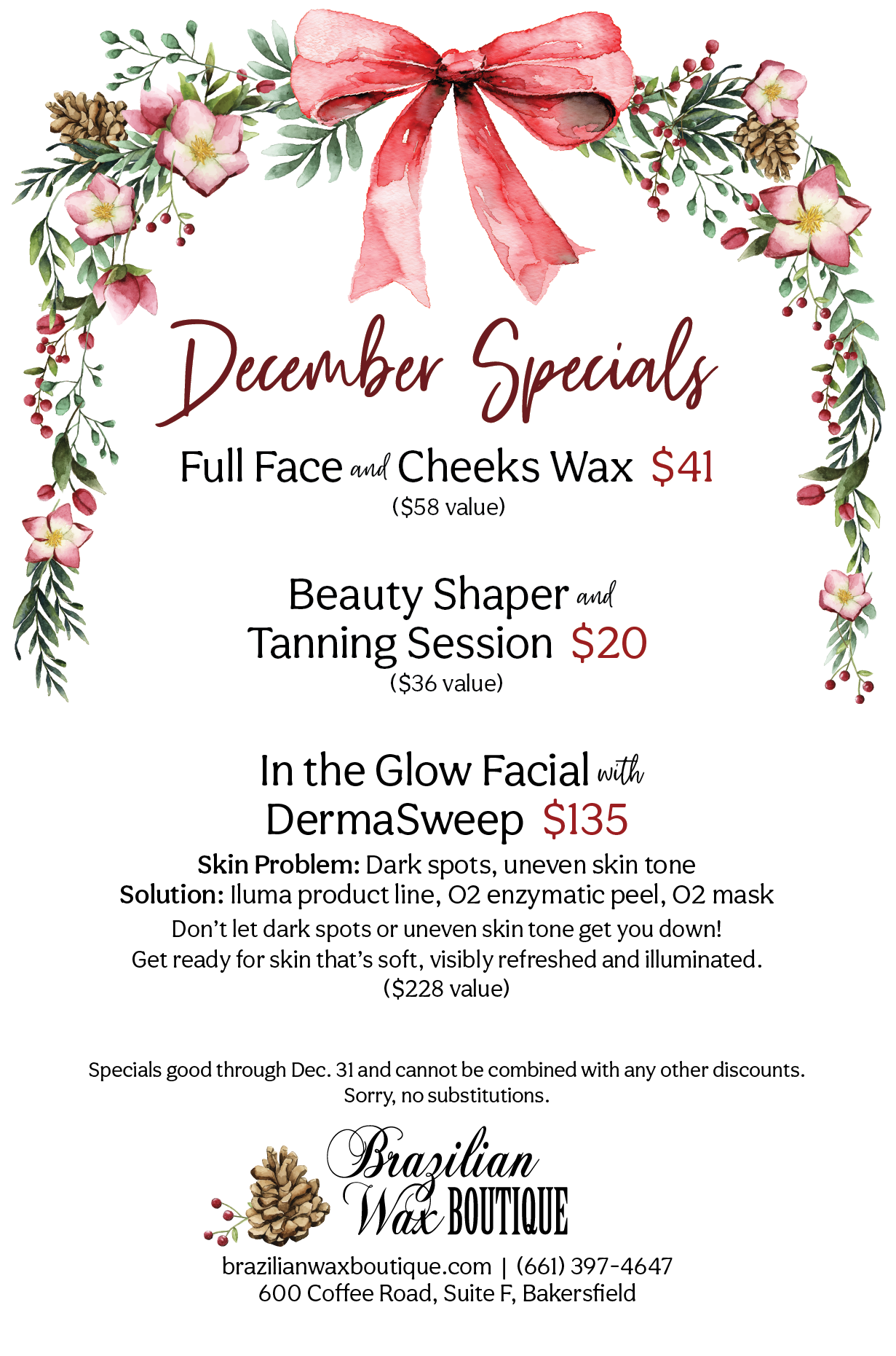 Brazilian Wax Boutique December Special